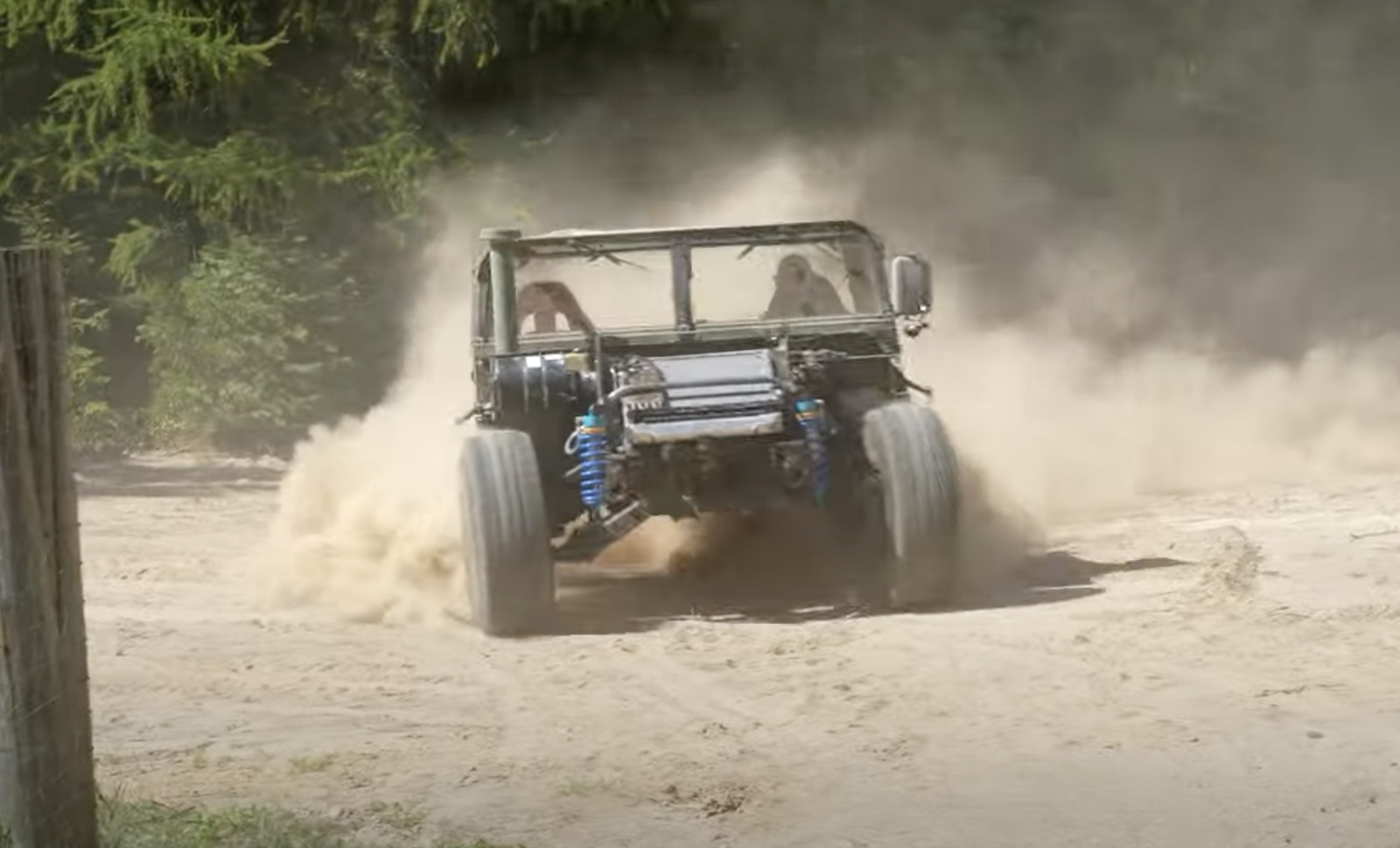 Corvette-powered Humvee